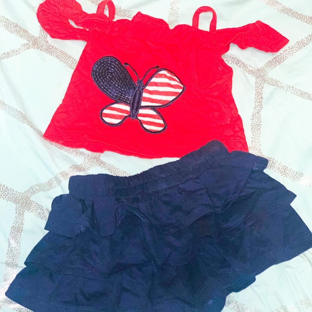 Toddler girl crop top Set